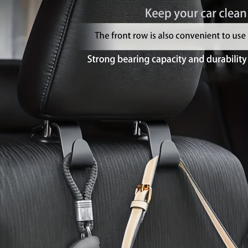 6pcs Car Hooks, Car Seat Back Organizer Hooks, Hidden Small Hooks for Car Interior Use